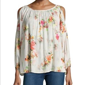 Vivian Floral Cold Shoulder Blouse by Velvet